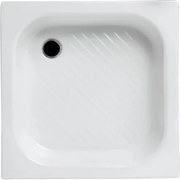 Zuhanytálca négyzet Jika 80x80 cm zománcozott acél fehér H2140800000111 antislip