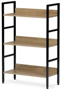 Polcos állvány GD-313 OAK Denny, 3 polc, 60 x 27,5 x 92,5 cm, 3 emelet