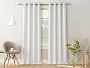 Függöny OXFORD LIGHT 140x250 cm, fehér Felfüggesztés: Hullámos sínszalag