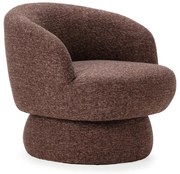 Lila-barna forgó fotel Dali – MOME