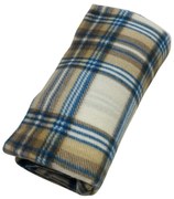 Takaró Polár barna kockás 150x200cm TiaHome