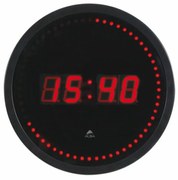 Falióra, LED kijelzős, 30 cm, ALBA Horled, fekete (BAOLEDF)