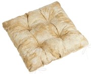 Bellatex Adéla steppelt ülőpárna, kígyóbőr mintás,barna, 40 x 40 cm