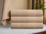 Fürdőlepedő CARRARA 70x140 cm világosbarna, 100% pamut