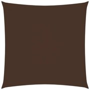 barna négyzet alakú oxford-szövet napvitorla 6 x 6 m