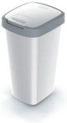 Szemeteskosár színes tetővel, 25 l, szürke
