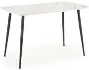 Étkezőasztal ALARA fehér márvány dekor/fekete