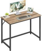 Íróasztal 100 × 50 × 76 cm karamell barna–fekete színben