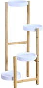 Kesper 17276 Bambusz virágállvány 48 x 42 x 78 cm, 4 emelet