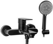 REA MAYSON Black Matt kádtöltő csaptelep zuhanyszettel