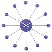 Karlsson 5977PU dizájner falióra, lila, átmérő 40cm