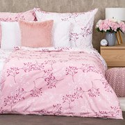 4Home Harmony pamut ágyneműhuzat rózsaszín, 160 x 200 cm, 70 x 80 cm