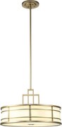 Feiss FE-FUSION-P-L-PNBR - FUSION rúdon függő csillár 3xE27/40W/230V aranyszínű