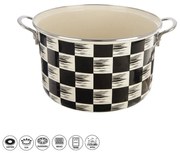 Orion Smaltovaný hrnec Šachovnice Lem , 6,5 l, pr.26 cm
