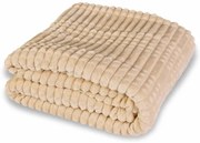 EMI kétoldalú bézs pléd 130x160cm
