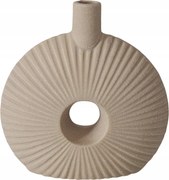 Kerámia Váza Bézs Dekoratív Matt Modern Dámszarvas 18X7X19 CM