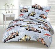 Formula gyerek pamut ágyneműhuzat TiaHome - 1x Párna 90x70cm, 1x Paplan 140x200cm