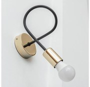 OXFORD fali lámpa 1x E27/15W/230V, arany/fekete