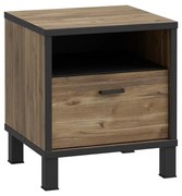 OREN éjjeli szekrény barna/fekete