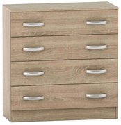 BETTY 4S komód, sonoma tölgy