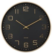 Karlsson 5973BK dizájner falióra, fekete, átmérő40 cm