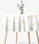 Goldea húsvéti kör alakú pamut terítő - kacsák Ø 100 cm