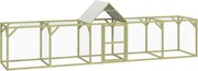 vidaXL impregnált tömör fenyőfa tyúkól 500 x 100 x 150 cm
