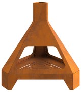 Tűzrakó Barna 50 x 43 x 52 cm időjárásálló acél