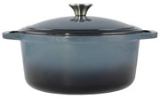 Perfect Home Zománcozott öntöttvas lábas 26 cm, 5,2 literes Acélkék 14611