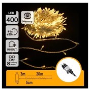 Aigostar - LED kültéri karácsonyi fényfüzér 400xLED/6W/230V 20m IP44 meleg fehér