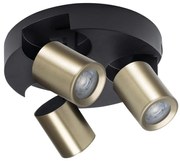 Kanlux 38963 - Spotlámpa LAURIN 3xGU10/10W/230V réz/fekete