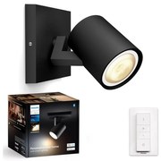 Philips - LED Dimmelhető spotlámpa Hue RUNNER 1xGU10/4,2W/230V + távirányító fekete
