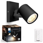 Philips Philips - LED Dimmelhető spotlámpa Hue RUNNER 1xGU10/4,2W/230V + távirányító fekete P6203