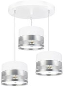 Csillár zsinóron MILO 3xE27/60W/230V ezüst