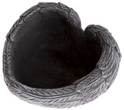 Tiszteletteljes dekoráció Beton virágcserép Szív,17 x 10 x 17 cm