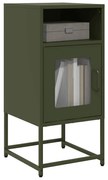 olívazöld hidegen hengerelt acél éjjeliszekrény 36x39x78 cm