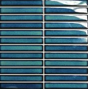 Kerámia mozaik Premium Mosaic Kit Kat aqua blue 30x30 cm fényes MOSKK2AQBL