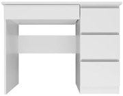 Mijas íróasztal jobb oldali tárolókkal, matt fehér