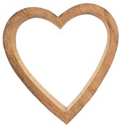 InDecor Szív mangófa, 20 x 3,5 x 20 cm, L