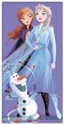 Disney Jégvarázs Purple fürdőlepedő, strand törölköző 70x140 cm