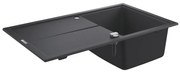 GROHE 31640AP0 – K400 kompozit mosogató, 860 × 500 mm, gránit/fekete