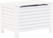 vidaXL RANA fehér tömör fenyőfa tárolóláda fedéllel 80 x 49 x 54 cm