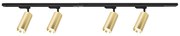 Spotlámpa sínrendszerrel MICA 4xGU10/10W/230V arany/fekete
