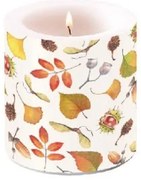 Őszi levél mintás átvilágítós viasz gyertya kicsi Autumn Details
