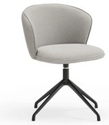 Világosszürke kárpitozott étkezőfotel szett 2 db-os Add – Teulat