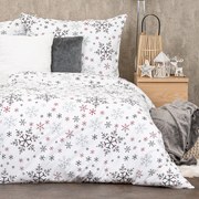 4Home Snowflakes pamut ágyneműhuzat, 220 x 200 cm, 2 db 70 x 90 cm