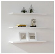 KÉSZLET 3x Fali polc BOSS fehér