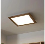 Brilagi - LED Dimmelhető lámpa SLIMFRAME WOOD LED/36W/230V 49,5x49,5 cm + távirányító