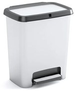 Curver Hulladékgyűjtő Compatta Style Acél rec. 12+12L, ezüst