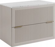 Fürdőszoba szekrény Mosdó Alá 80 kasmír márvány asztallap